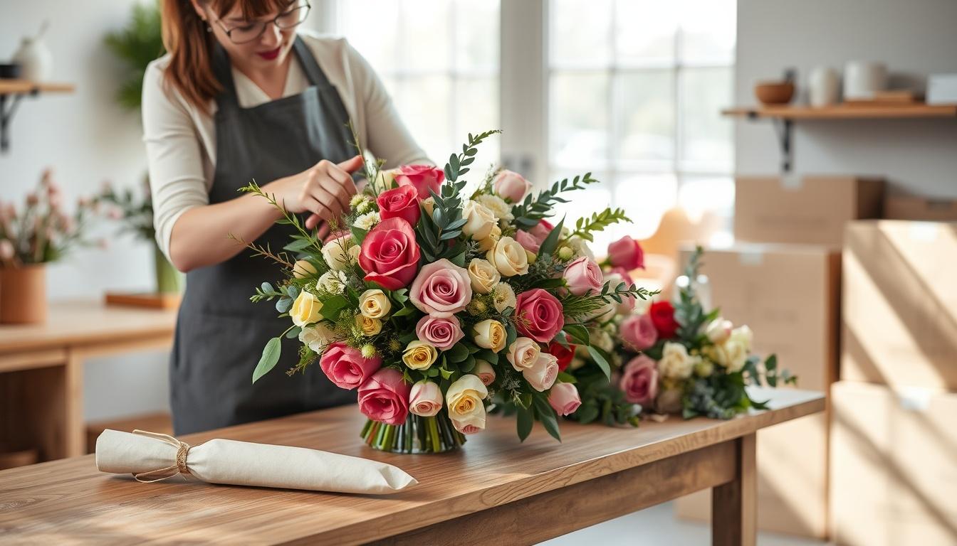 Blumen mit klarer Handschrift